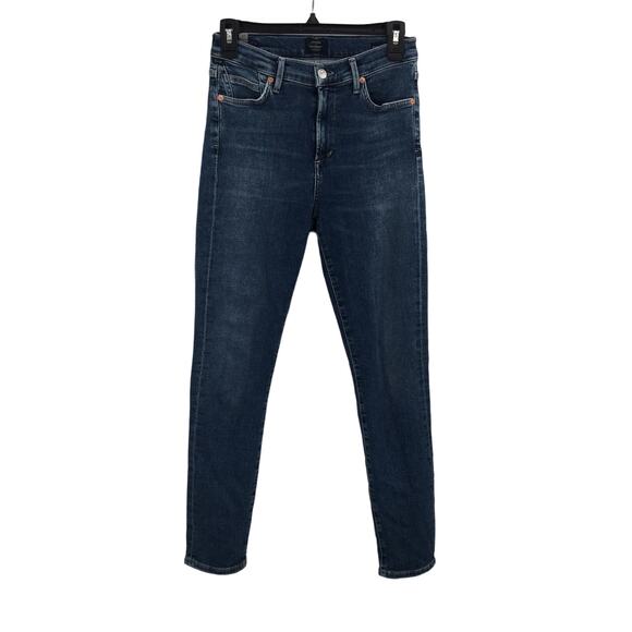 Citizens of Humanity Women's Mid-Rise Skinny Crop Jeans Blue 27 PreOwned Stretch - Picture 1 of 4
